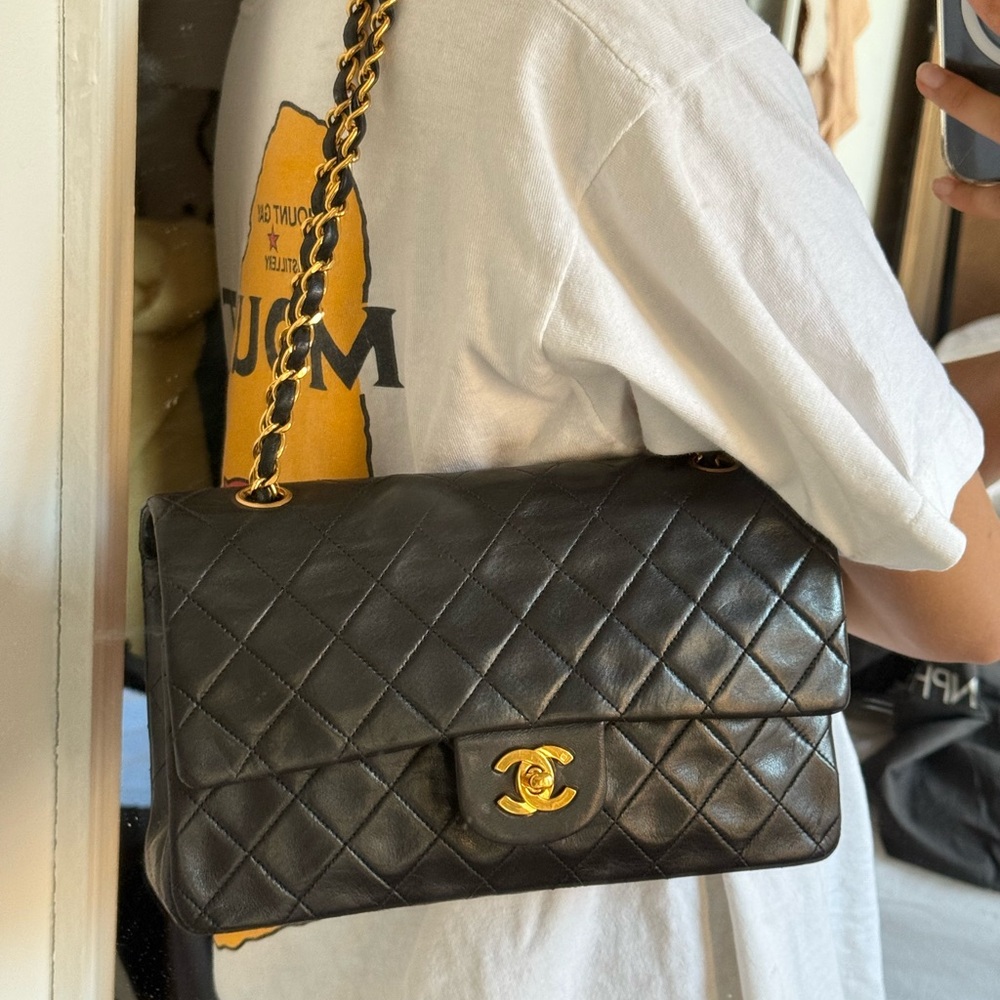 Chanel Black Quilted Leather Shoulder Bag